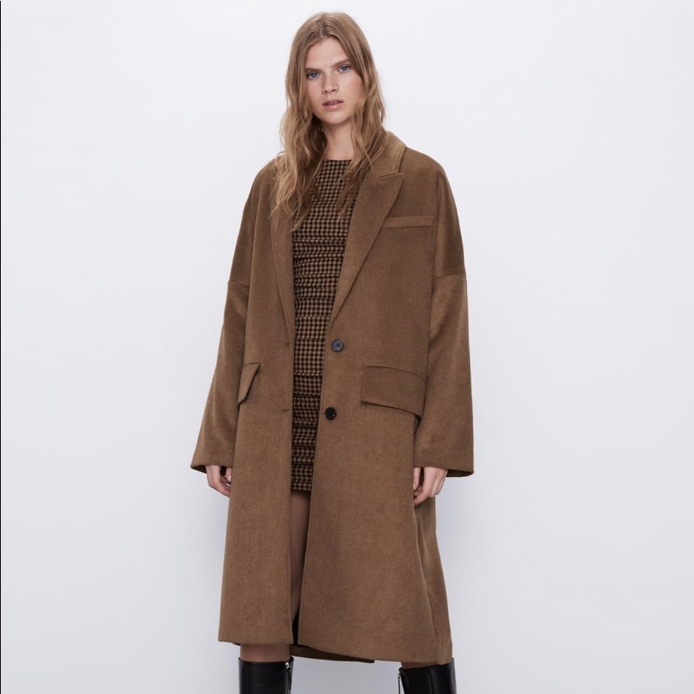 Oversized lapel colllar coat - Picture 6 of 6